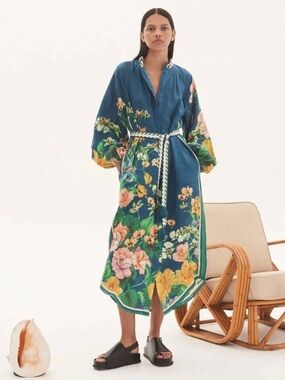 ALÉMAIS Lyla Linen Shirt Dress
